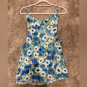 Cut out floral dress